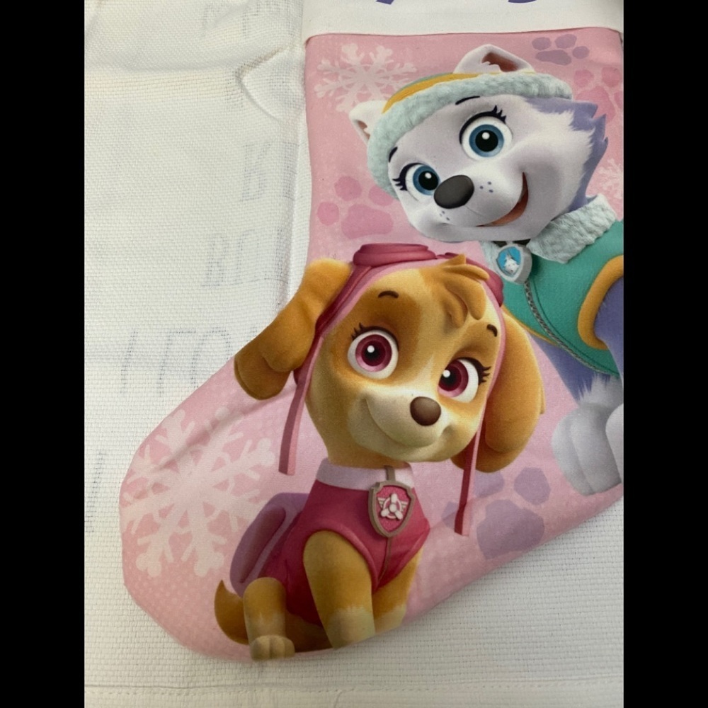 🦚2/$40 Paw 🐾 Patrol “Ryleigh” Christmas Stocking 18” Lon - Picture 3 of 6